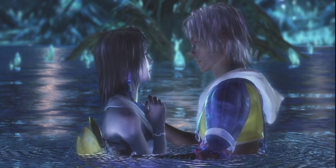 Tidus and Yuna in Final Fantasy X