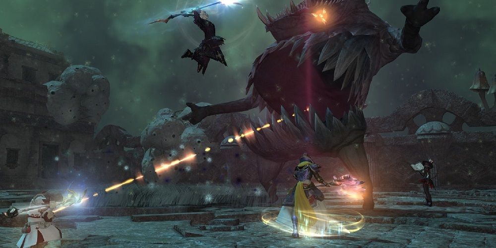 Final Fantasy 14 battle screenshot