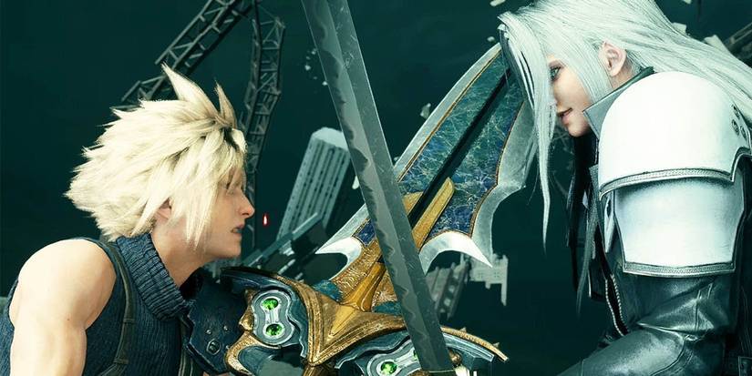 Final Fantasy VII Remake Sephiroth Cloud Sword Clash