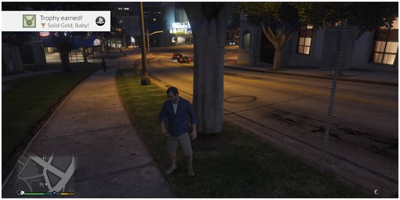 Loading back into the game after getting 70 gold medals