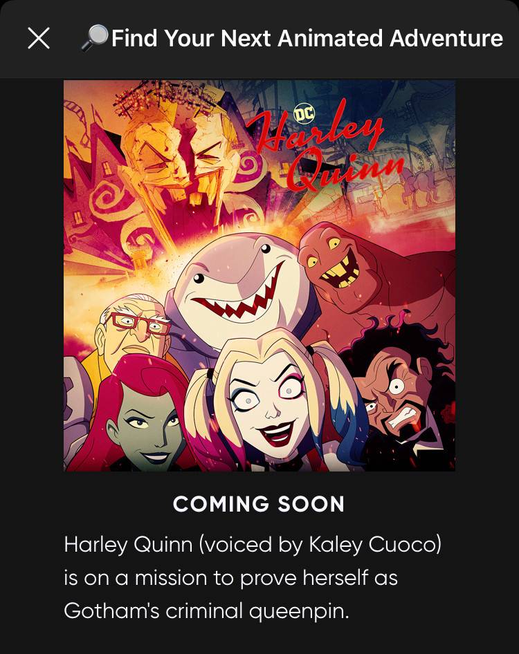 Harley Quinn Coming to HBO Max