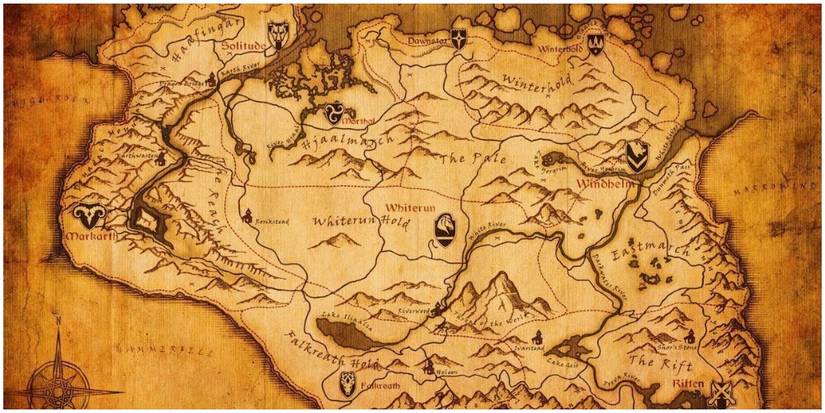 Map of Skyrim