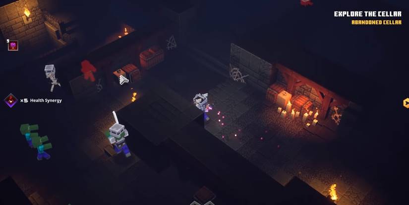 Minecraft Dungeons Health Synergy armor enchantment usage