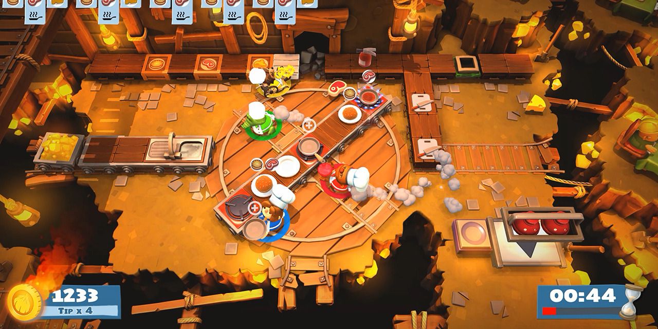 Overcooked 2 Mine level turning table