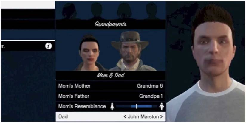 John Marston being chosen as a parent in GTA Online