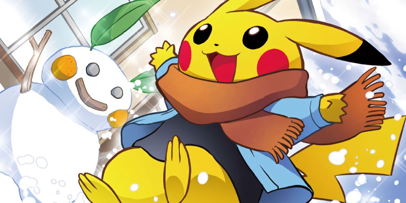 Pokemon Snowing Winter Pikachu