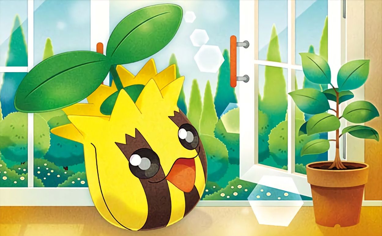 Pokemon Sunkern Plant Window