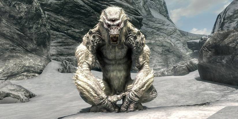 A Frost Troll in Skyrim