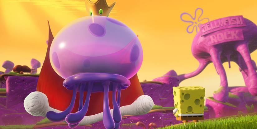 SpongeBob Squarepants Battle For Bikini Bottom Rehydrated King Jellyfish Cropped