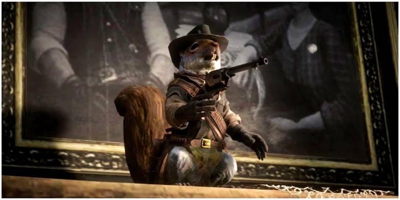 Squirrel on the Marston panel