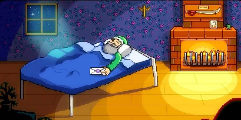 Stardew Valley introductiion scene with grandpa