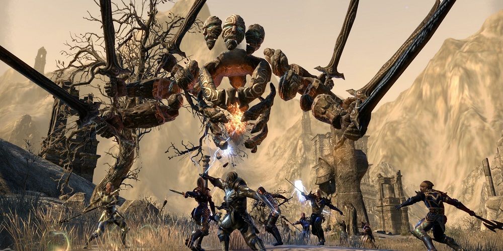 The Elder Scrolls Online battle screenshot