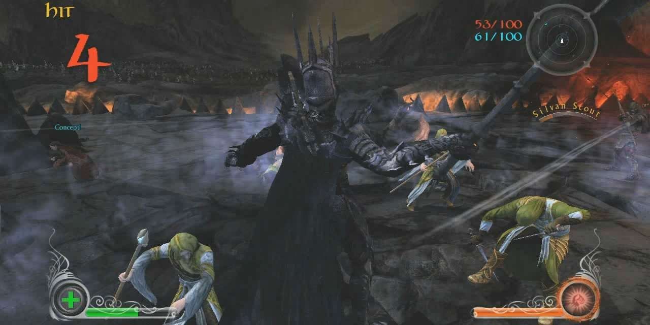 The Lord of the Rings Conquest - Sauron fighting