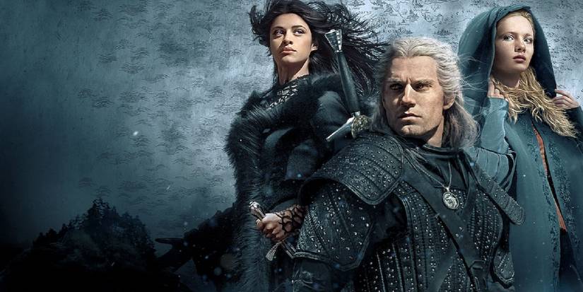 The Witcher Geralt, Ciri, Yennefer Netflix