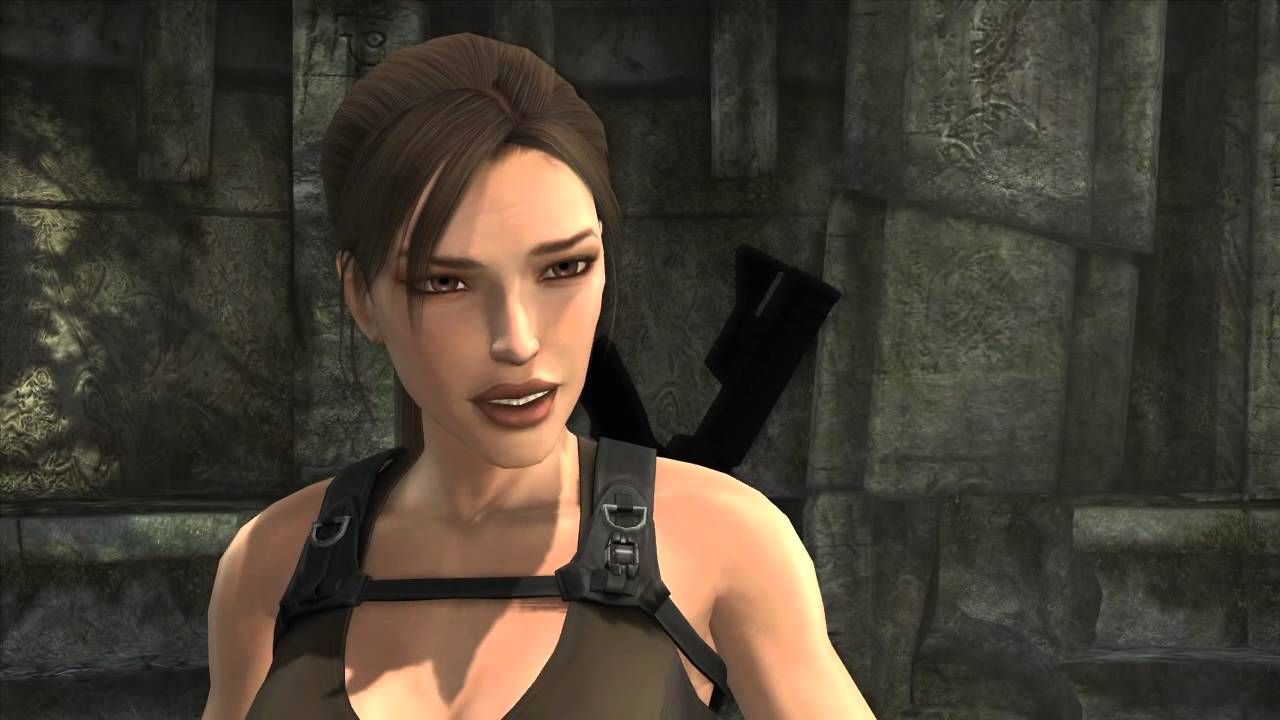 Lara looks to be in distress in Tomb Raider Underworld