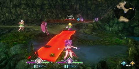 Trials of Mana Axe Goblin in battle