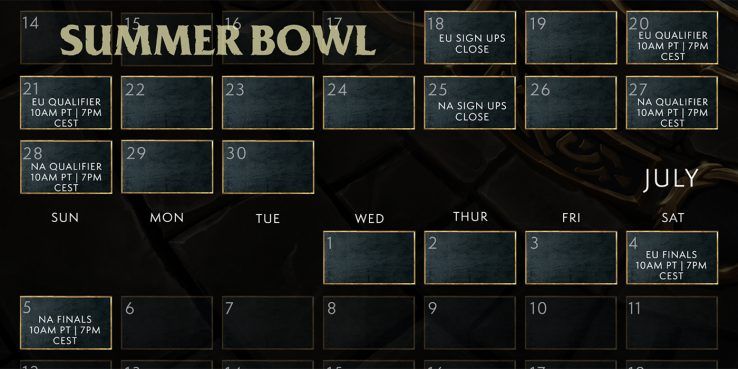 World of Warcraft Classic Summer Bowl schedule
