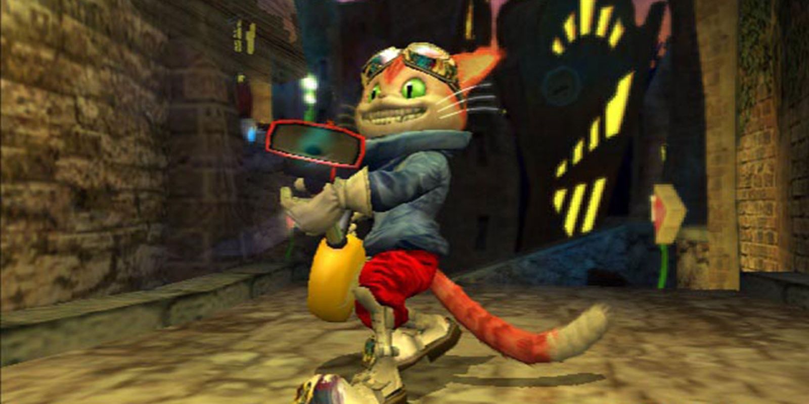 Blinx posing in Blinx: The Time Sweeper