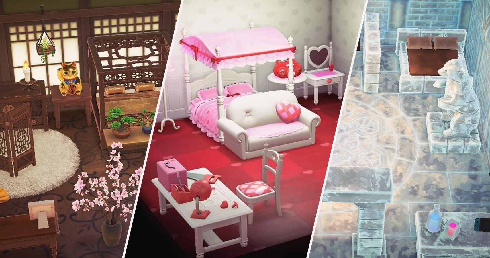 animal crossing new horizons furniture sets collage