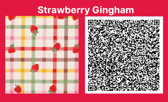 animal crossing strawberry QR