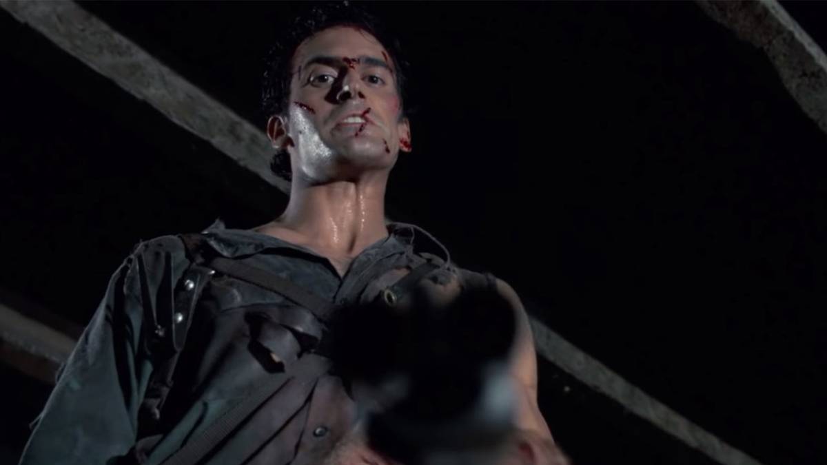 ash williams evil dead 2 bruce campbell shotgun