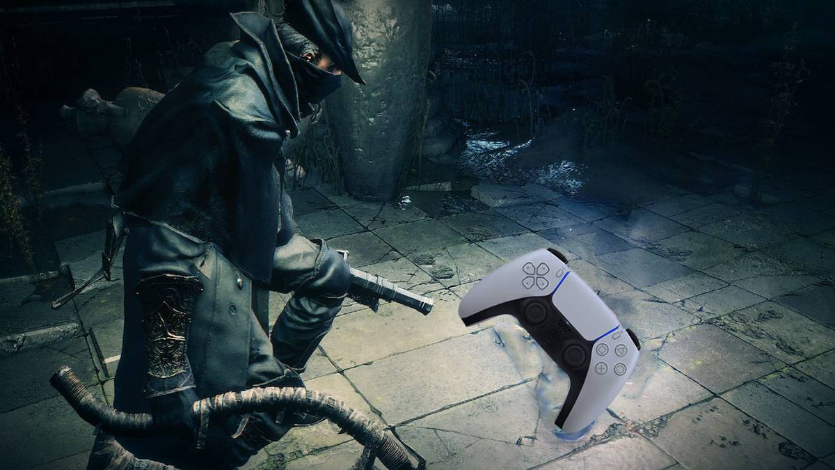 bloodborne hunter with ps5 dualsense