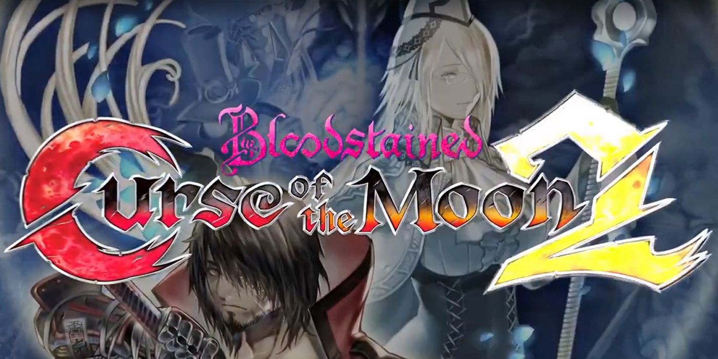 Bloodstained Curse of the Moon 2 title card