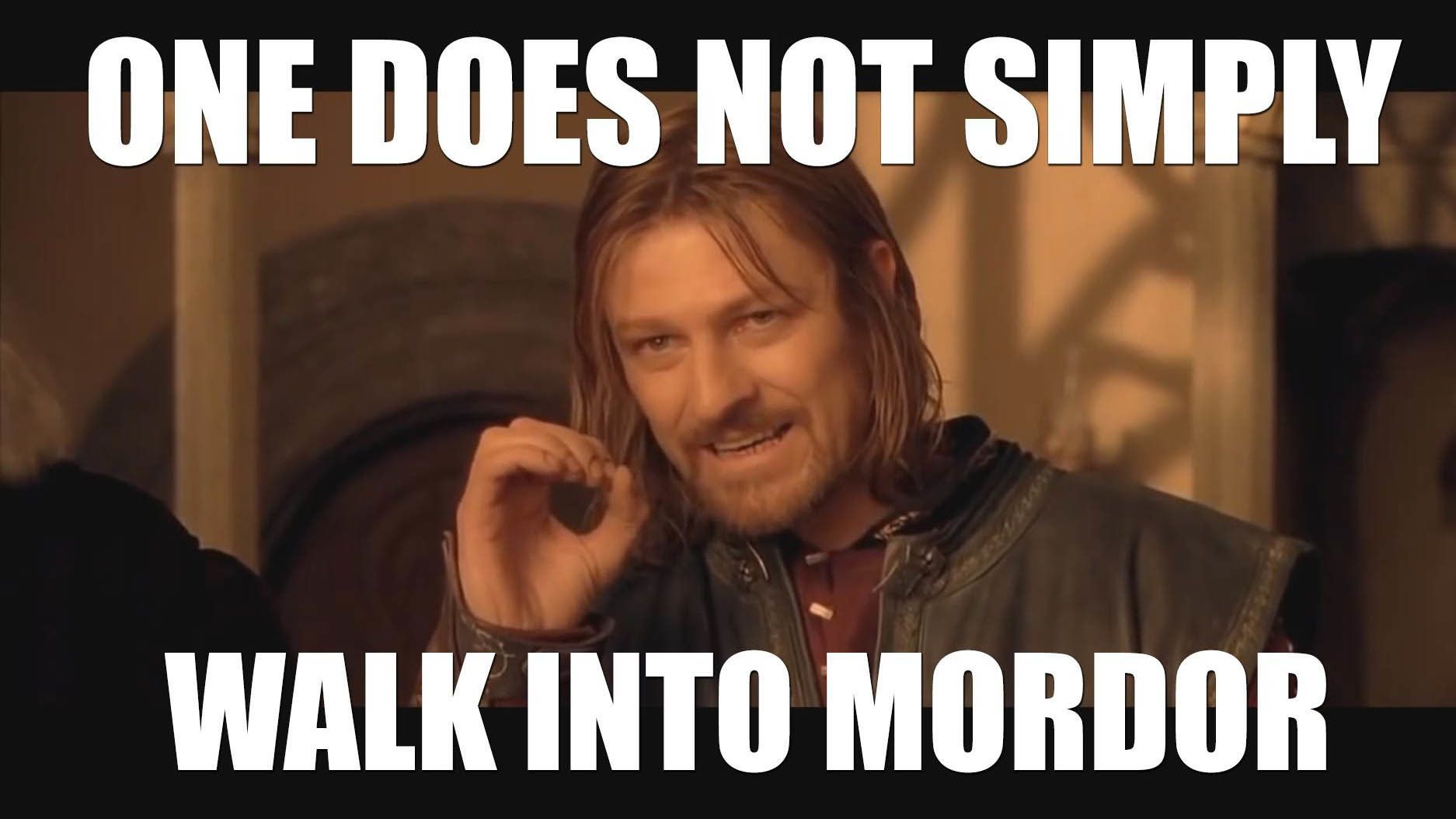 one does not simply Boromir Meme