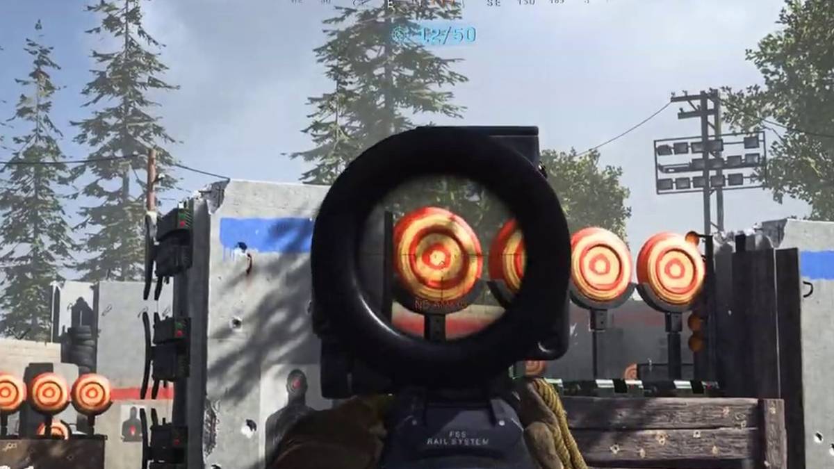 aiming at targets in the fun range