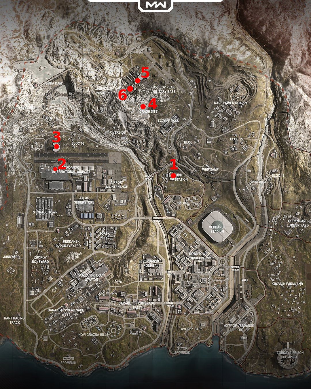 All Call of Duty: Warzone Fractured Intel Mission Locations
