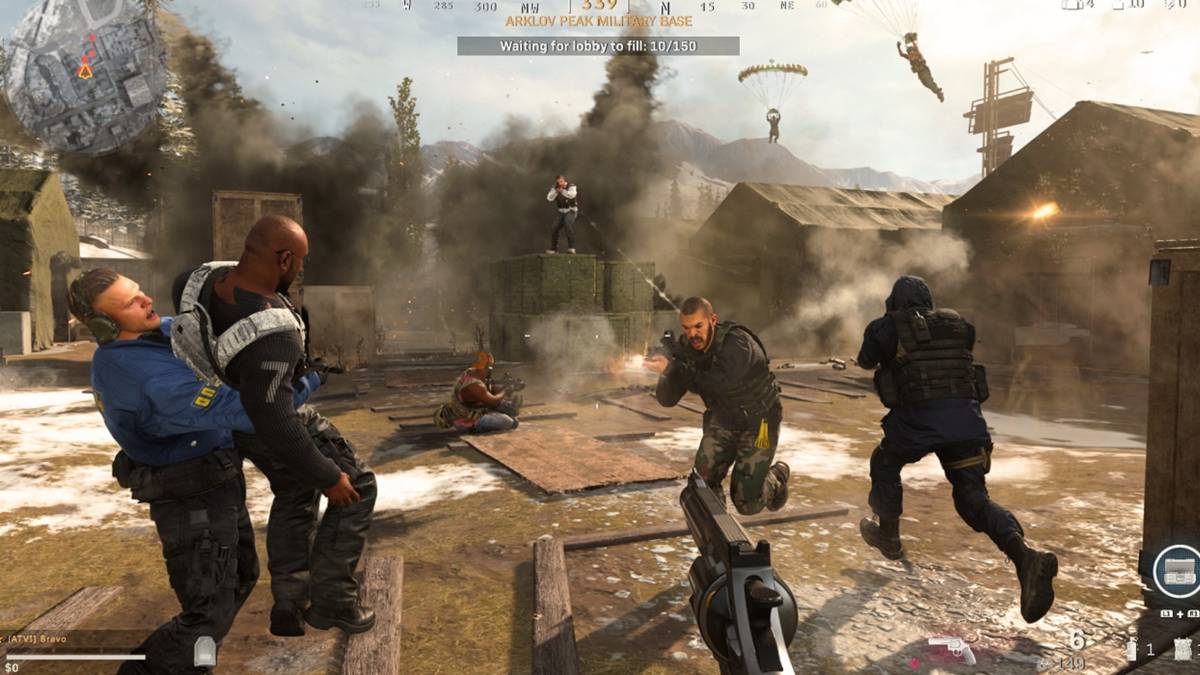 call of duty warzone in game lobby change