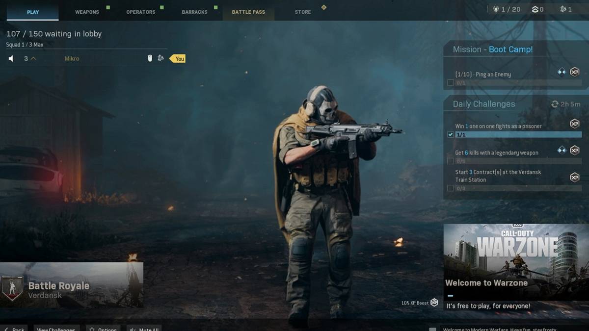 call of duty warzone infinite loading screen glitch