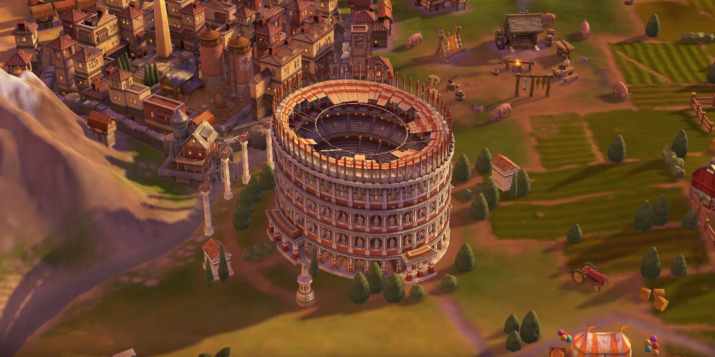 Civilization 6 Colosseum Built Next To A River
