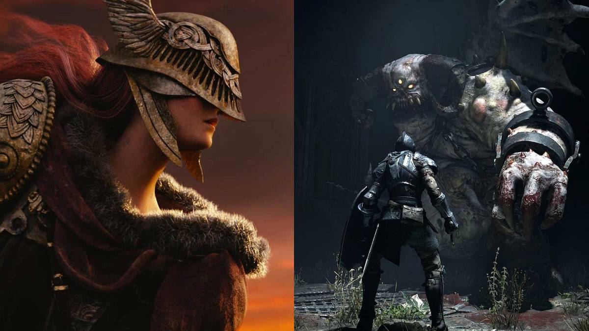 Demon's souls and elden ring cover.
