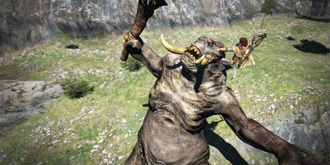 Mounting a cyclops in Dragon's Dogma