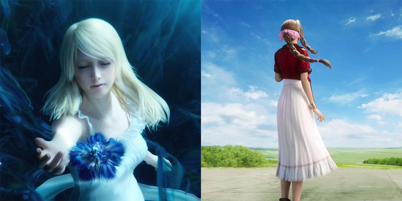 Comparing Final Fantasy 7s Aerith to FF15s Lunafreya