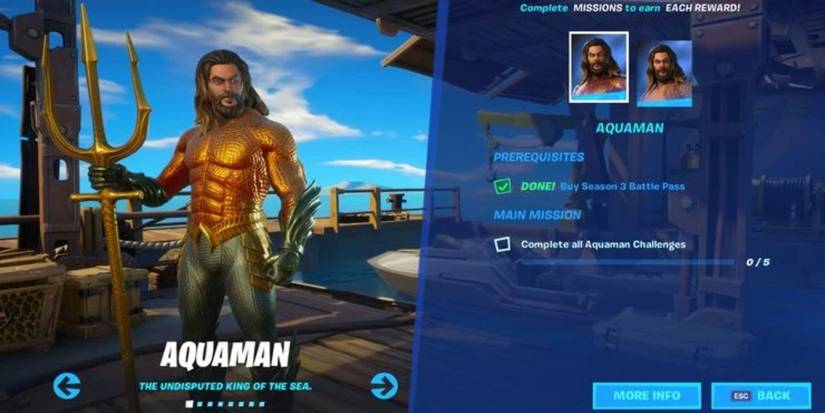 aquaman challenge in fortnite