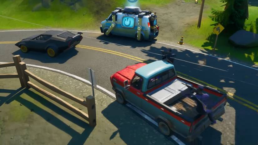fortnite driving cars