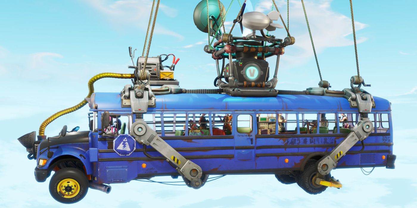 blue battle bus