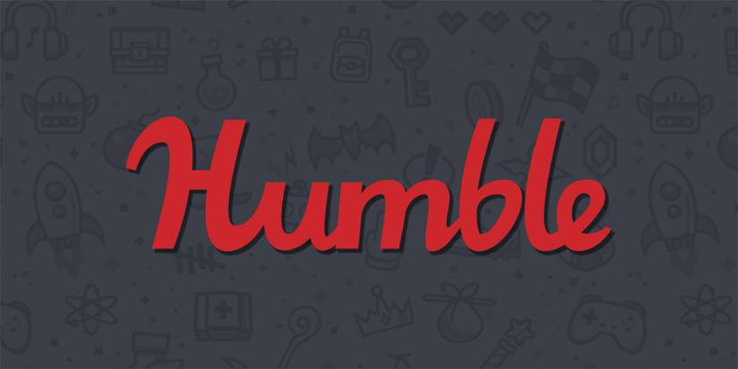 Humble Bundle red logo over grey background