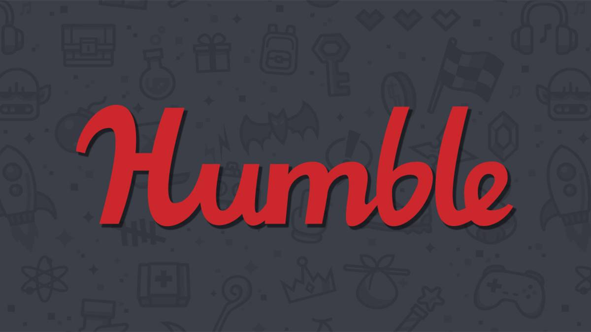 Humble Bundle red logo over grey background