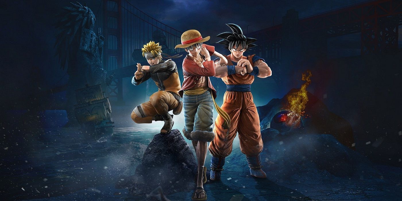 Jump Force Naruto Goku and Luffy