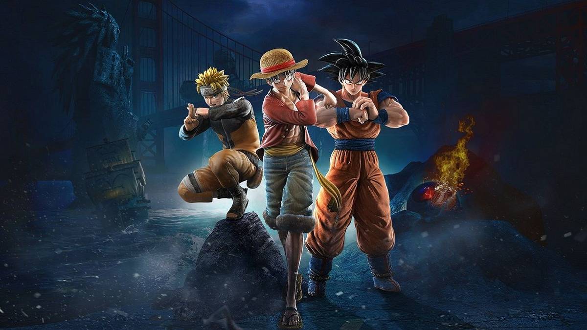 Jump Force Naruto Goku and Luffy