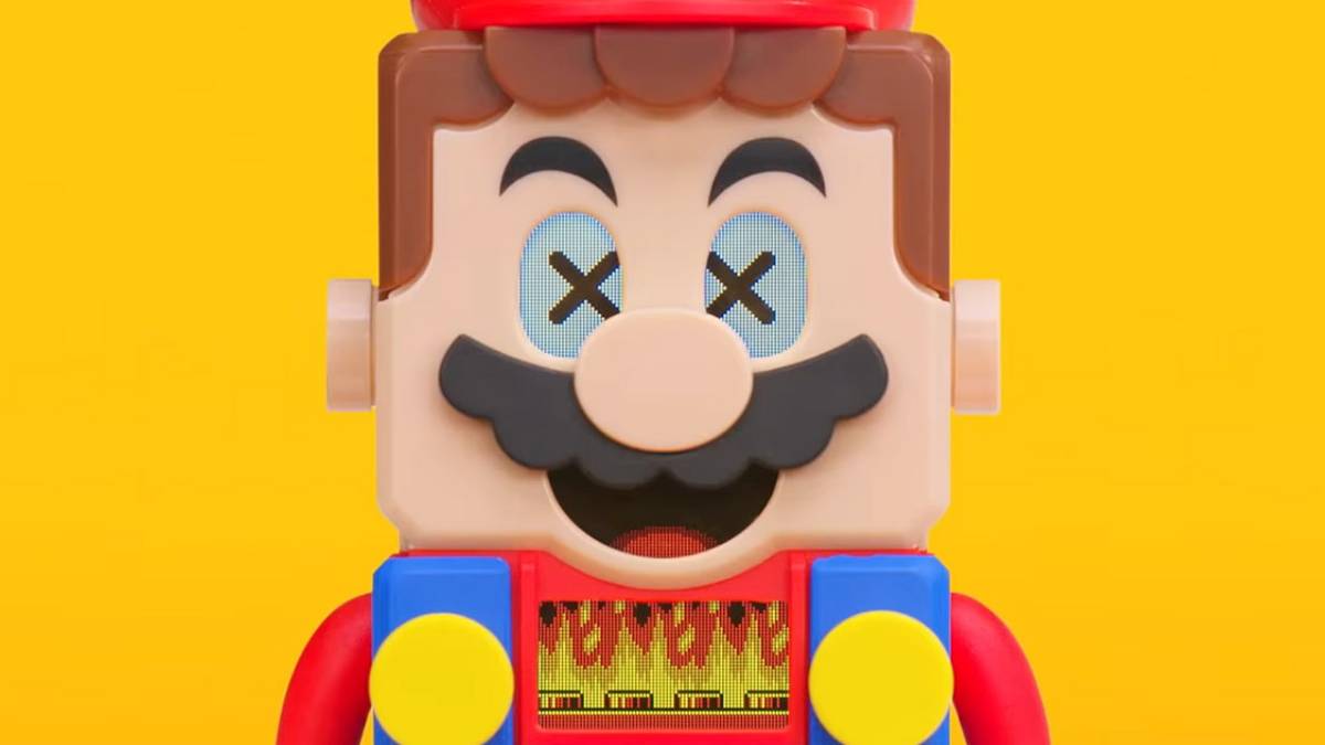 lego super mario cross eyes fire graphic