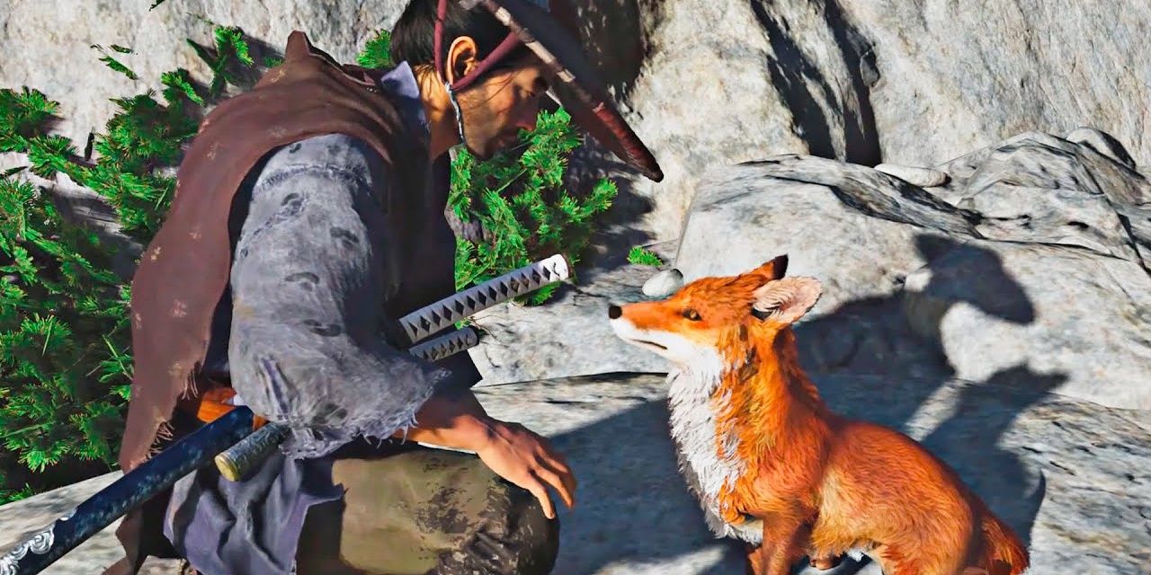 Jin with a fox, Ghost of Tsushima