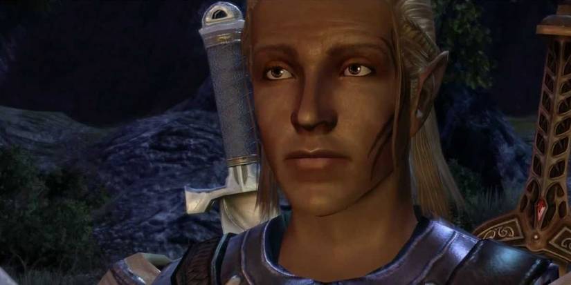 A close up of Zevran in Dragon Age: Origins