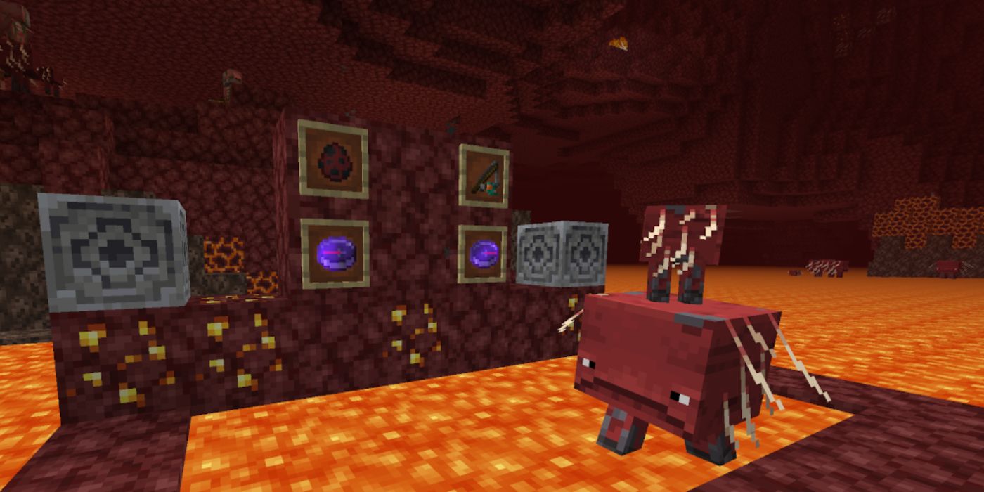 to ride a strider in the nether update