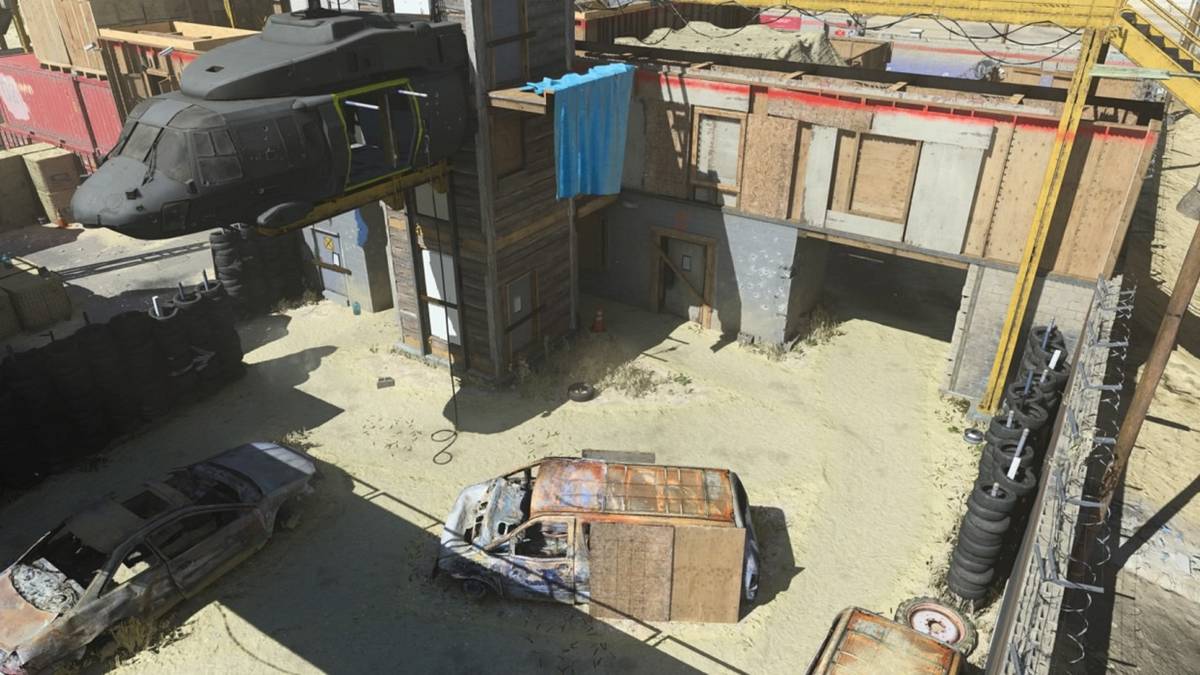 modern warfare shoot house aerial view