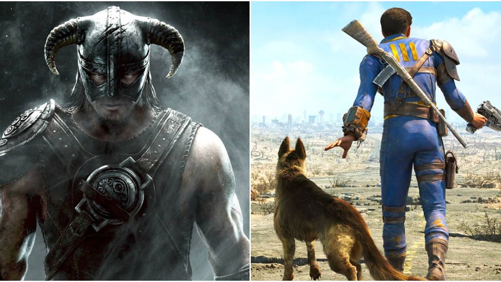Skyrim vs Fallout 4 cover