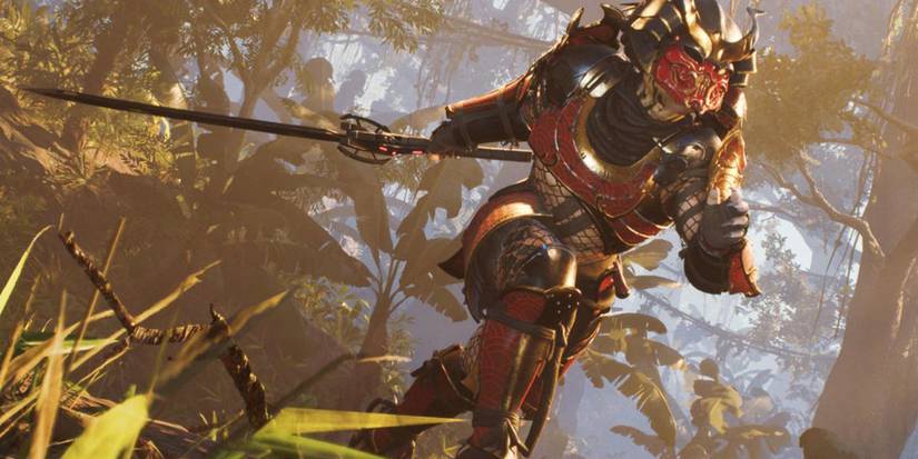 predator: hunting grounds red and gold armor
